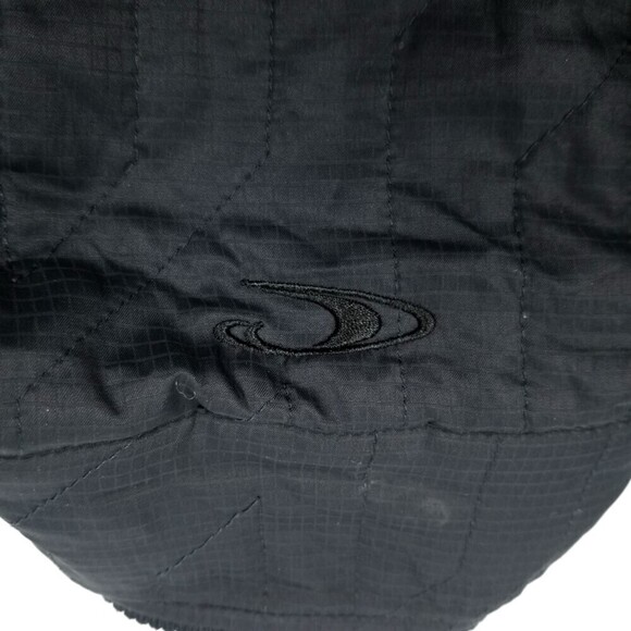 O'Neill Quilted Zip Bomber‎ Ribbed Knit Surf Jacket Mens Large Blue Black - Picture 5 of 7